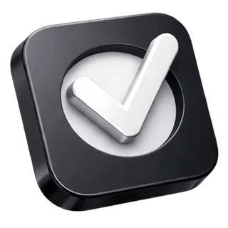 Approval checkmark icon in 3D on the Compass Wertvale about page