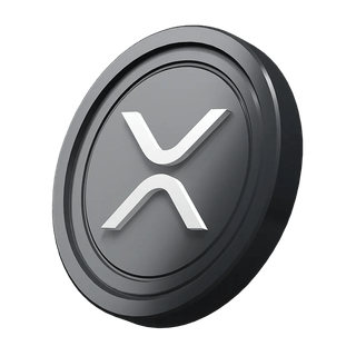 Graphic of an XRP Ripple coin featured in a crypto starter guide